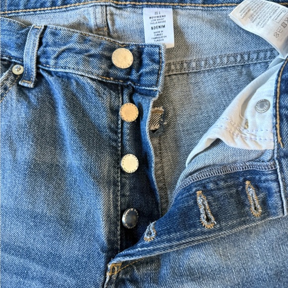 H&M Boyfriend Jeans Size 4 Distressed - Picture 4 of 6